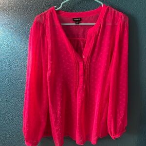 Sexy sheet hot pink top, Torrid size 0 (plus)